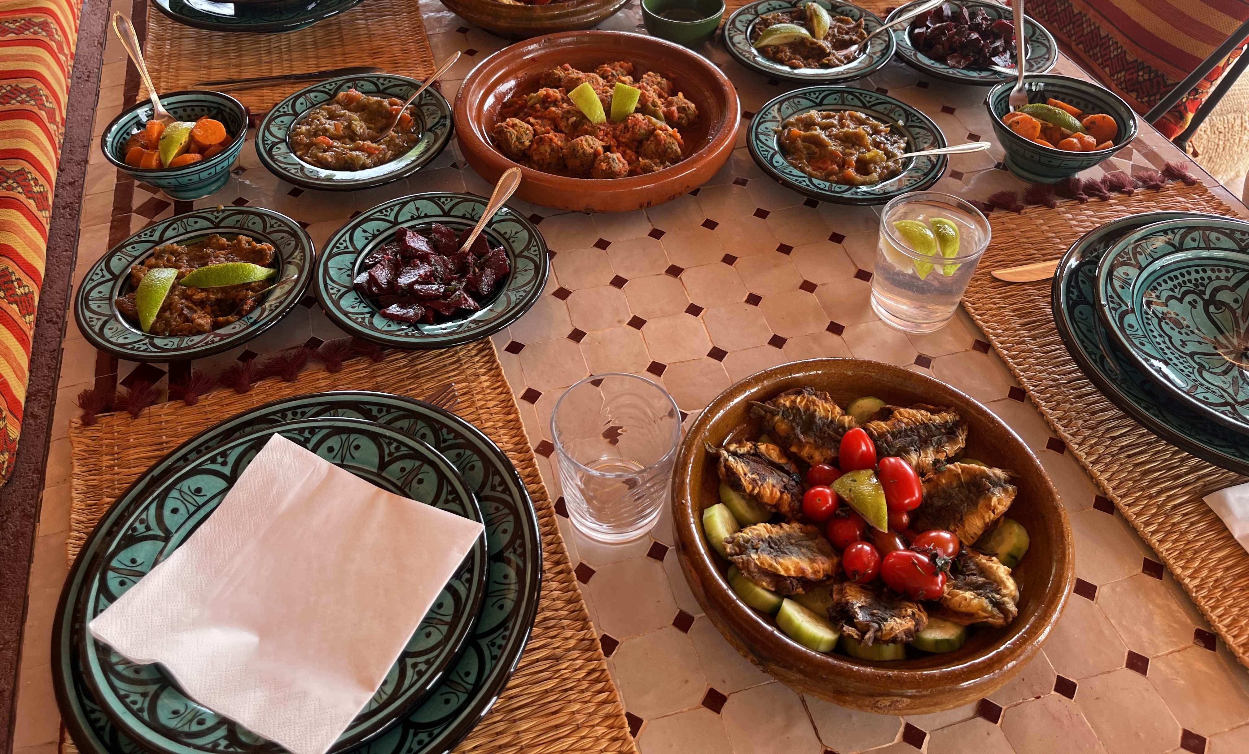 Riad Ines Marrakech - Table marocaine